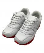 Sangacio×にゅ～ずサンガッチョ×ニューズ）の古着「ローカットスニーカー」｜ホワイト×レッド