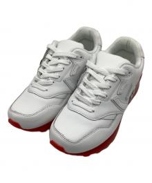 Sangacio×にゅ～ず（サンガッチョ×ニューズ）の古着「ローカットスニーカー」｜ホワイト×レッド