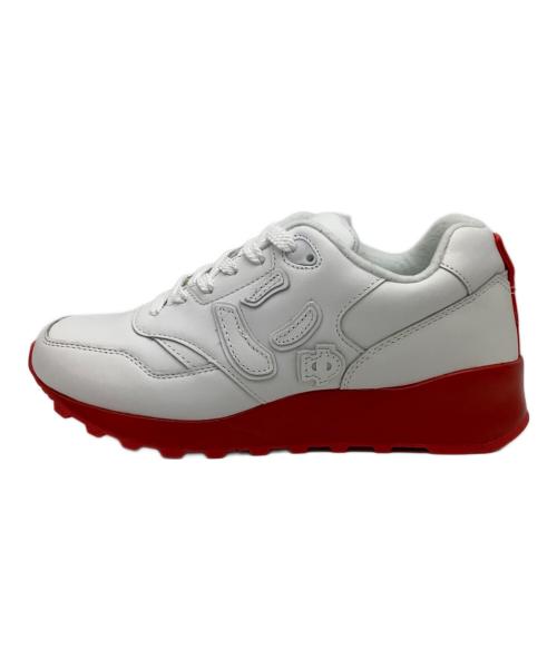 Sangacio（サンガッチョ）Sangacio (サンガッチョ) にゅ～ず (ニューズ) ローカットスニーカー ホワイト×レッド サイズ:23の古着・服飾アイテム