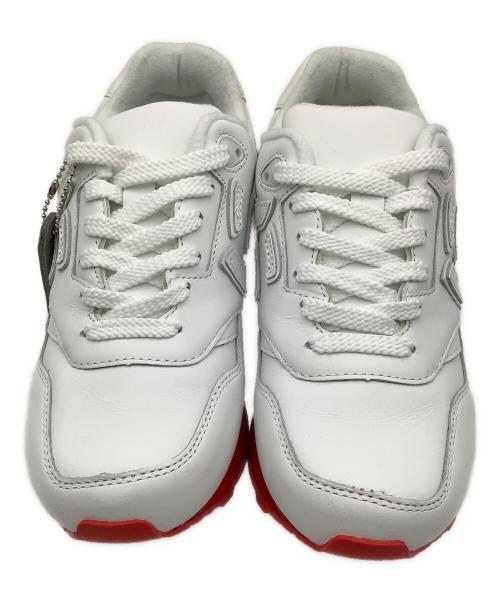 Sangacio（サンガッチョ）Sangacio (サンガッチョ) にゅ～ず (ニューズ) ローカットスニーカー ホワイト×レッド サイズ:23の古着・服飾アイテム