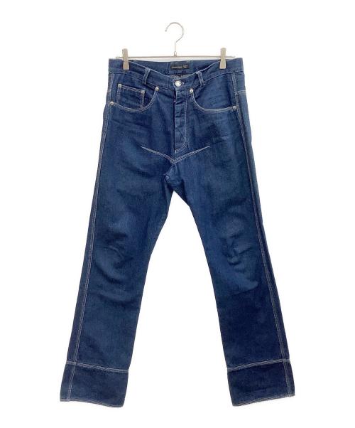 ALEXANDER McQUEEN（アレキサンダーマックイーン）ALEXANDER McQUEEN (アレキサンダーマックイーン) デニムパンツ ネイビー サイズ:48の古着・服飾アイテム