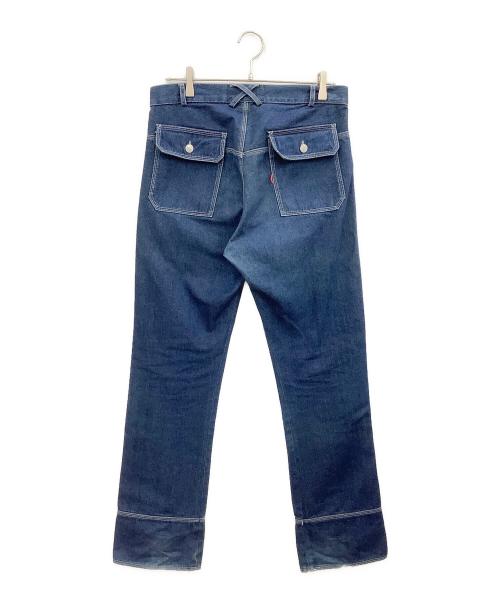 ALEXANDER McQUEEN（アレキサンダーマックイーン）ALEXANDER McQUEEN (アレキサンダーマックイーン) デニムパンツ ネイビー サイズ:48の古着・服飾アイテム