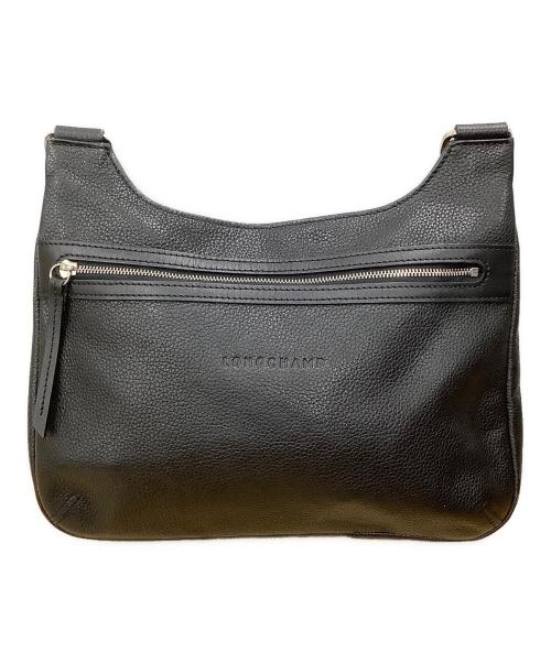 LONGCHAMP（ロンシャン）LONGCHAMP (ロンシャン) レザーショルダーバッグ ブラック サイズ:−の古着・服飾アイテム