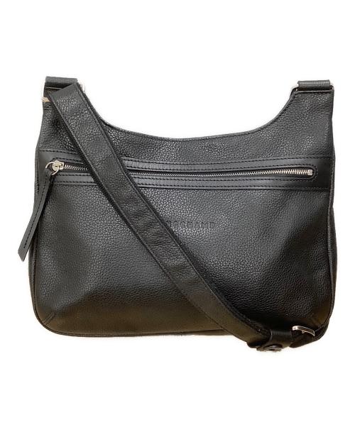 LONGCHAMP（ロンシャン）LONGCHAMP (ロンシャン) レザーショルダーバッグ ブラック サイズ:−の古着・服飾アイテム