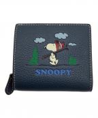 COACH×PEANUTSコーチ×ピーナッツ）の古着「スナップ ウォレット・スヌーピー スキー モチーフ」