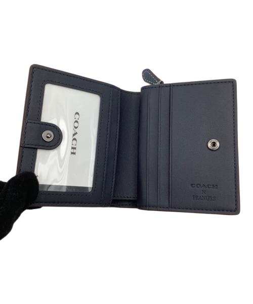 COACH（コーチ）COACH (コーチ) PEANUTS (ピーナッツ) スナップ ウォレット・スヌーピー スキー モチーフ サイズ:−の古着・服飾アイテム