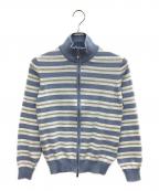 FEDELIフェデーリ）の古着「薄手ニット」｜ブルー×ホワイト