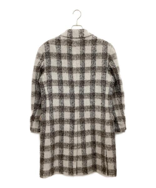 ETRO（エトロ）ETRO (エトロ) アルパカウールチェックコート グレー サイズ:46の古着・服飾アイテム