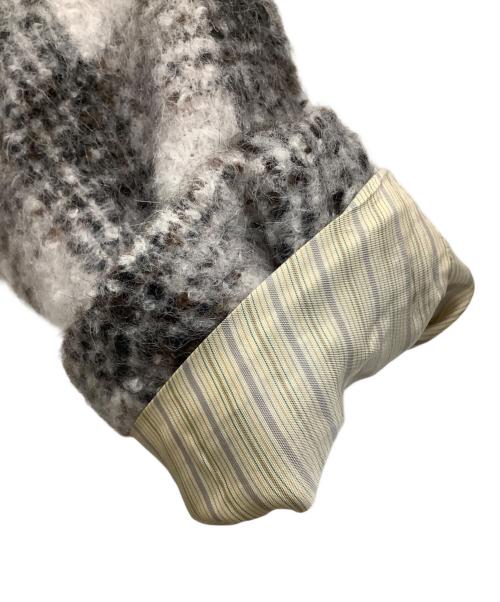 ETRO（エトロ）ETRO (エトロ) アルパカウールチェックコート グレー サイズ:46の古着・服飾アイテム