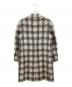 ETRO (エトロ) アルパカウールチェックコート グレー サイズ:46：45000円