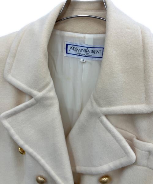 Yves Saint Laurent（イヴサンローラン）Yves Saint Laurent (イヴサンローラン) ウールコート ベージュ サイズ:Sの古着・服飾アイテム