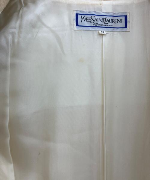 Yves Saint Laurent（イヴサンローラン）Yves Saint Laurent (イヴサンローラン) ウールコート ベージュ サイズ:Sの古着・服飾アイテム