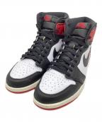 NIKEナイキ）の古着「ハイカットスニーカー」｜ホワイト×レッド