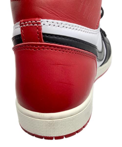 NIKE（ナイキ）NIKE (ナイキ) ハイカットスニーカー ホワイト×レッド サイズ:29の古着・服飾アイテム