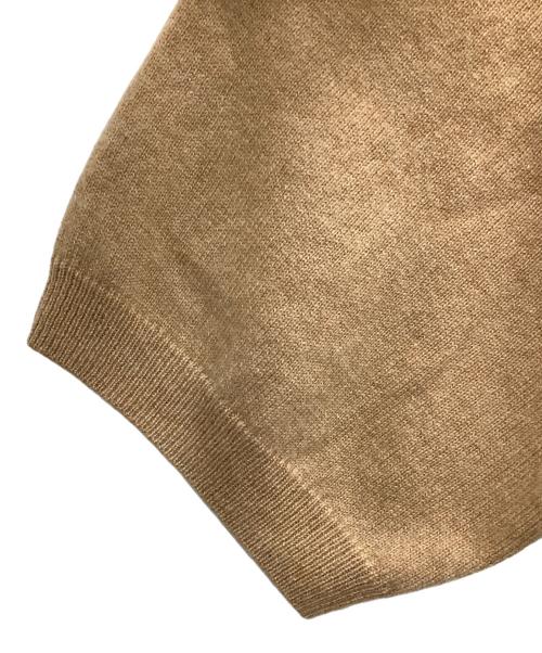 Gemini（ジェミニ）Gemini (ジェミニ) カシミアポロニット ブラウン サイズ:Fの古着・服飾アイテム