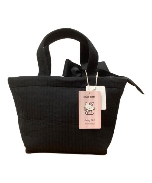 BlingMe（ブリングミー）BlingMe (ブリングミー) HELLO KITTY (ハローキティ) キルティングトートバッグ ブラック サイズ:−の古着・服飾アイテム