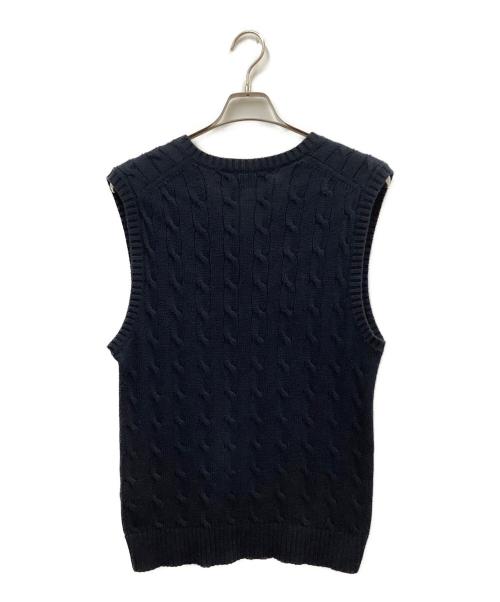 POLO RALPH LAUREN（ポロ・ラルフローレン）POLO RALPH LAUREN (ポロ・ラルフローレン) ニットベスト ネイビー サイズ:Mの古着・服飾アイテム