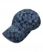 COACHコーチ）の古着「キャップ」｜ブルー