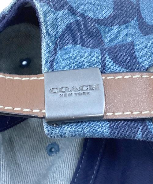COACH（コーチ）COACH (コーチ) キャップ ブルー サイズ:56−60cmの古着・服飾アイテム