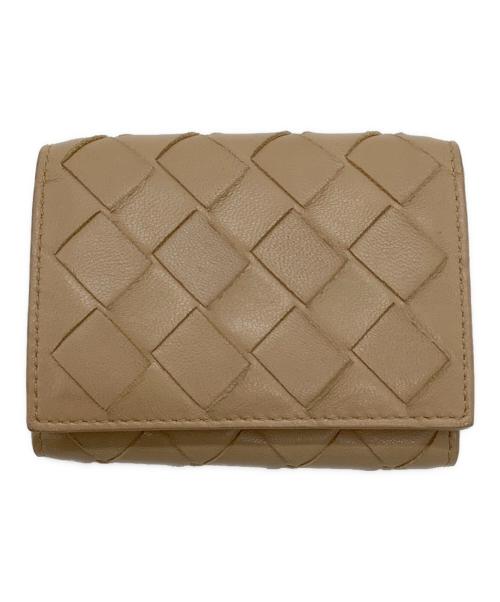BOTTEGA VENETA（ボッテガベネタ）BOTTEGA VENETA (ボッテガベネタ) 3つ折り財布 ベージュ サイズ:−の古着・服飾アイテム