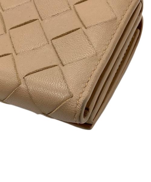 BOTTEGA VENETA（ボッテガベネタ）BOTTEGA VENETA (ボッテガベネタ) 3つ折り財布 ベージュ サイズ:−の古着・服飾アイテム