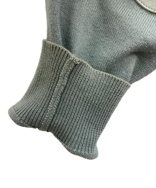 Maison Margiela（メゾンマルジェラ）Maison Margiela (メゾンマルジェラ) エルボーパッチカーディガン ブルー サイズ:XSの古着・服飾アイテム