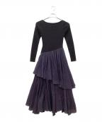 anuansアニュアンス）の古着「長袖ワンピース」｜ネイビー
