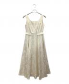 HER LIP TOハーリップトゥ）の古着「Classic Floral Jacquard Dress」｜ベージュ