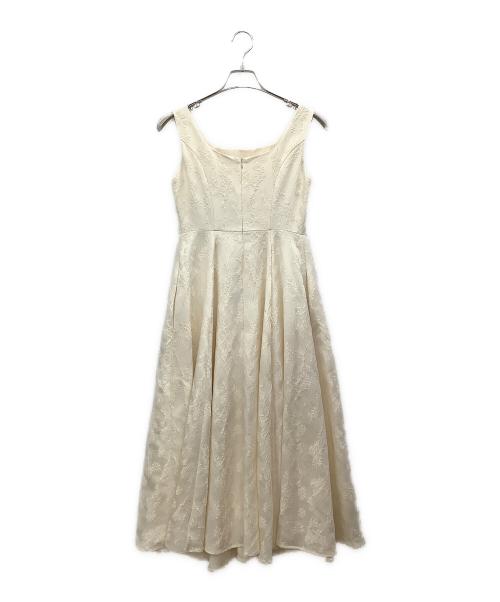 HER LIP TO（ハーリップトゥ）HER LIP TO (ハーリップトゥ) Classic Floral Jacquard Dress ベージュ サイズ:Sの古着・服飾アイテム