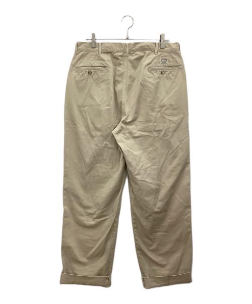 POLO RALPH LAUREN（ポロ・ラルフローレン）POLO RALPH LAUREN (ポロ・ラルフローレン) 2タックチノパン ベージュ サイズ:35/34の古着・服飾アイテム