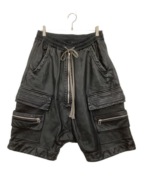 A.F ARTEFACT（エーエフ アーティファクト）A.F ARTEFACT (エーエフ アーティファクト) コートレザーハーフパンツ ブラック サイズ:2の古着・服飾アイテム