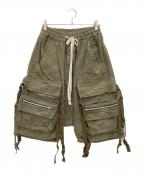 A.F ARTEFACTエーエフ アーティファクト）の古着「ハーフパンツ」｜カーキ