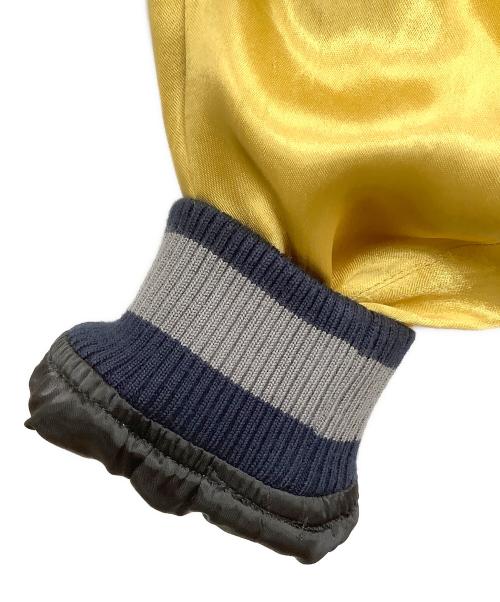 AVIREX（アヴィレックス）AVIREX (アヴィレックス) リバーシブルスカジャン ブルー×ゴールド サイズ:2XLの古着・服飾アイテム