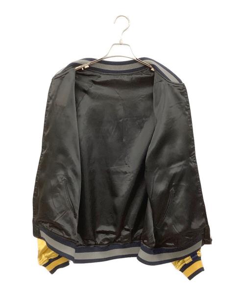 AVIREX（アヴィレックス）AVIREX (アヴィレックス) リバーシブルスカジャン ブルー×ゴールド サイズ:2XLの古着・服飾アイテム