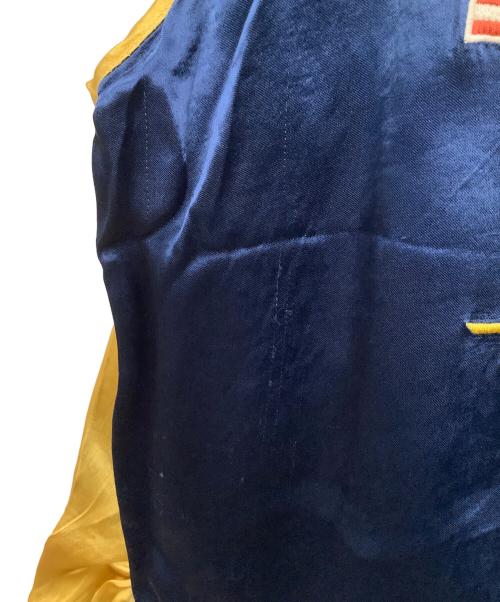 AVIREX（アヴィレックス）AVIREX (アヴィレックス) リバーシブルスカジャン ブルー×ゴールド サイズ:2XLの古着・服飾アイテム