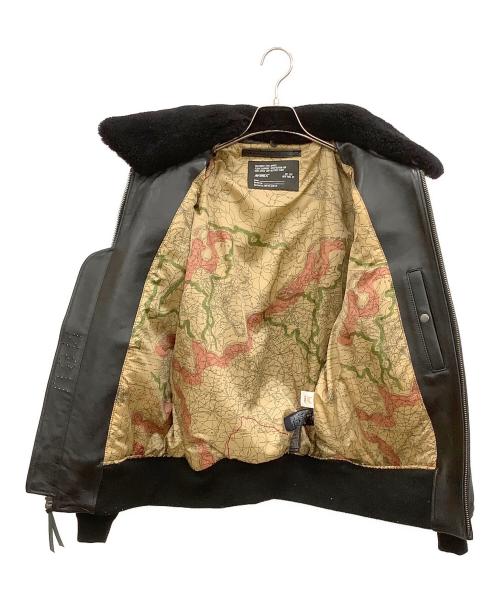 AVIREX（アヴィレックス）AVIREX (アヴィレックス) ラムレザージャケット ブラック サイズ:XLの古着・服飾アイテム