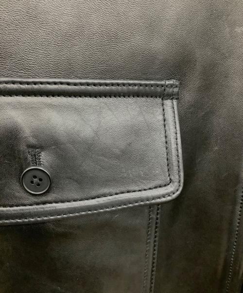 AVIREX（アヴィレックス）AVIREX (アヴィレックス) ラムレザージャケット ブラック サイズ:XLの古着・服飾アイテム