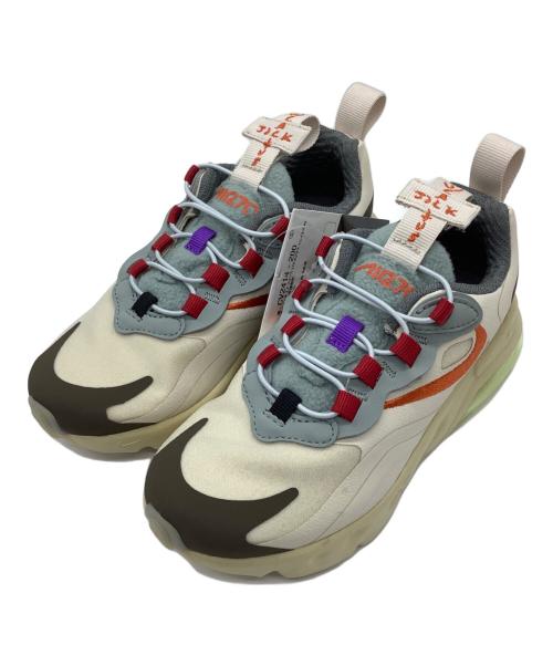 NIKE（ナイキ）NIKE (ナイキ) TRAVIS SCOTT (トラヴィススコット) ローカットスニーカー ベージュ×グレー サイズ:17.5の古着・服飾アイテム