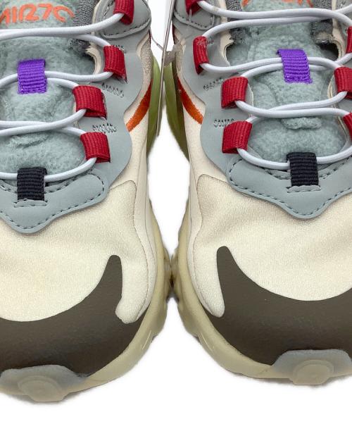 NIKE（ナイキ）NIKE (ナイキ) TRAVIS SCOTT (トラヴィススコット) ローカットスニーカー ベージュ×グレー サイズ:17.5の古着・服飾アイテム