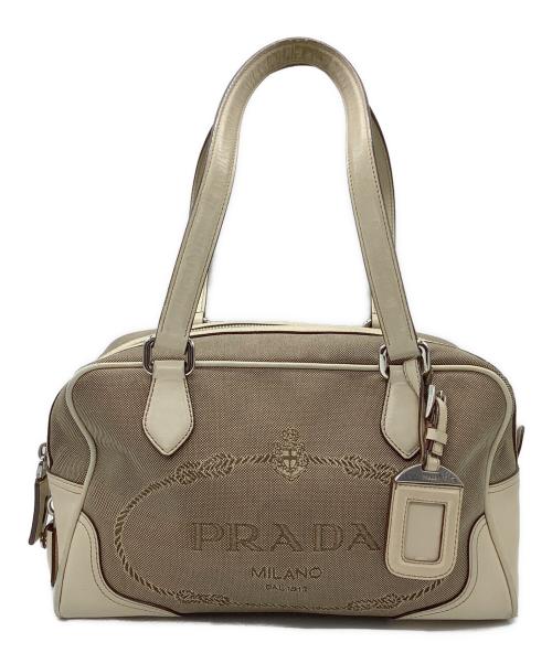PRADA（プラダ）PRADA (プラダ) ボストンバッグ ベージュ サイズ:−の古着・服飾アイテム