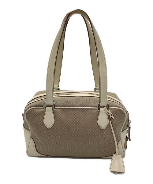 PRADA（プラダ）PRADA (プラダ) ボストンバッグ ベージュ サイズ:−の古着・服飾アイテム