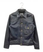 BOLINIボリーニ）の古着「レザージャケット」｜インディゴ