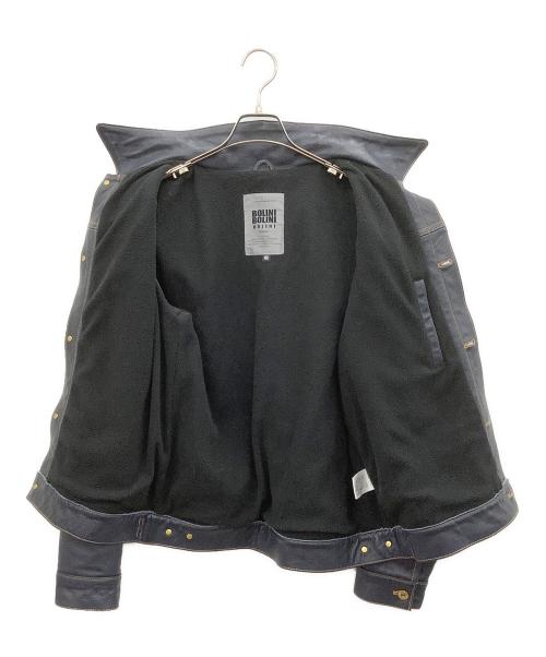BOLINI（ボリーニ）BOLINI (ボリーニ) レザージャケット インディゴ サイズ:46の古着・服飾アイテム