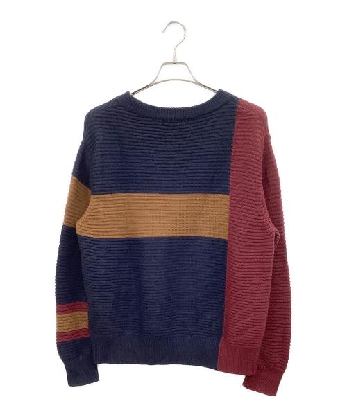 CULLNI（クルニ）CULLNI (クルニ) 厚手ニット ネイビー×ブラウン サイズ:1の古着・服飾アイテム