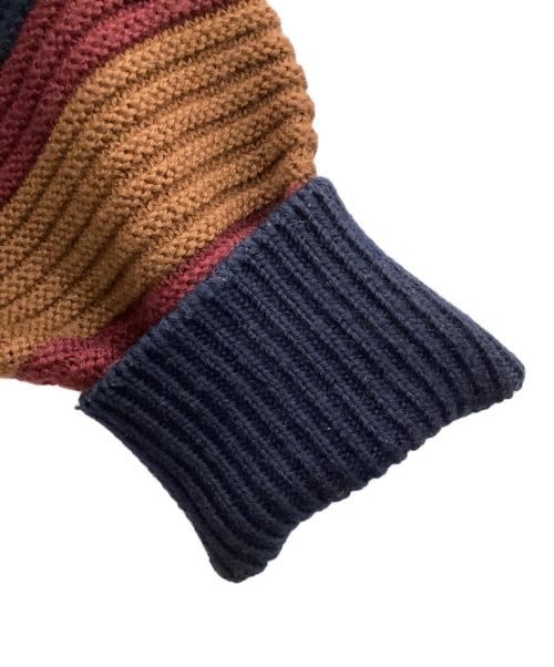 CULLNI（クルニ）CULLNI (クルニ) 厚手ニット ネイビー×ブラウン サイズ:1の古着・服飾アイテム