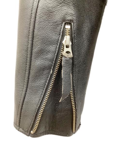 Schott（ショット）Schott (ショット) シングルレザーライダースジャケット ブラック サイズ:Lの古着・服飾アイテム