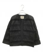 ETROエトロ）の古着「ノーカラージャケット」｜ブラック
