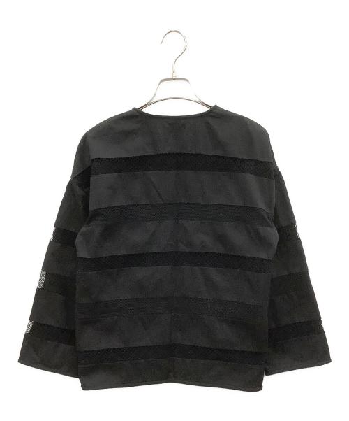 ETRO（エトロ）ETRO (エトロ) ノーカラージャケット ブラック サイズ:40の古着・服飾アイテム