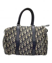 Christian Dior（クリスチャン ディオール）の古着「トロッター柄ハンドバッグ」｜ベージュ×ブラック