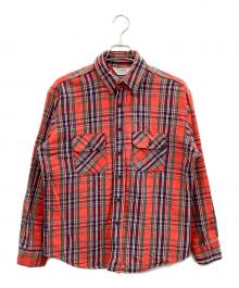 FIVE BROTHER（ファイブブラザー）の古着「長袖シャツ」｜レッド